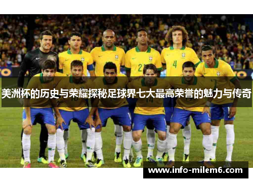 美洲杯的历史与荣耀探秘足球界七大最高荣誉的魅力与传奇