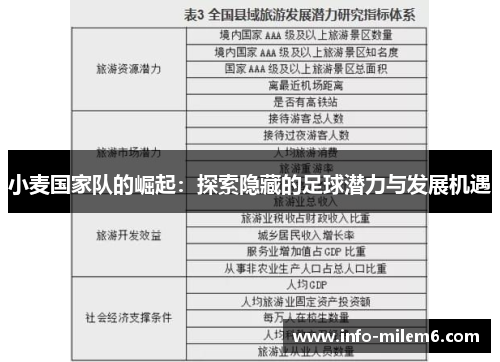 小麦国家队的崛起：探索隐藏的足球潜力与发展机遇