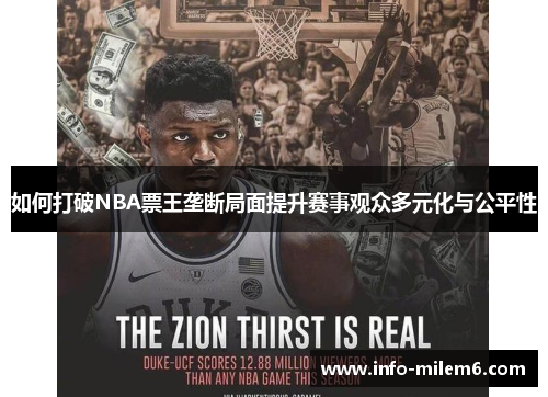 如何打破NBA票王垄断局面提升赛事观众多元化与公平性
